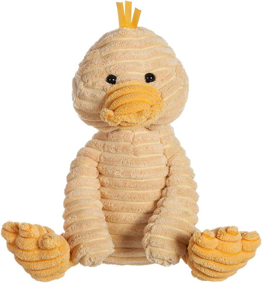 Apricot Lamb Toys Plush Corduroy Duck Stuffed Animal Soft Cuddly Perfect for Child (Corduroy Duck, 8.5 Inches)