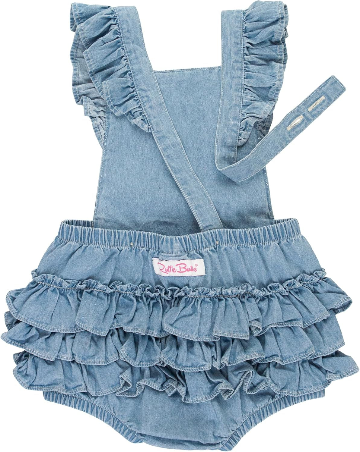 Rufflebutts® Baby/Toddler Girls Flutter Overall Ruffled Romper