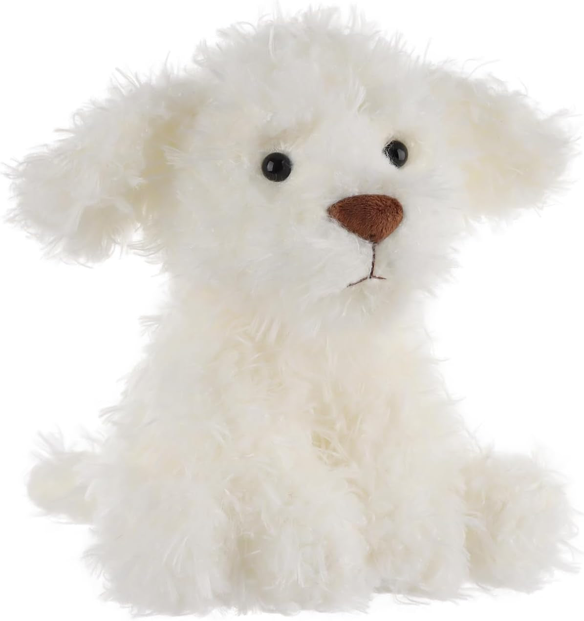 Apricot Lamb Toys Plush White Puppy Dog Stuffed Animal Soft Cuddly Perfect for Child 8 Inches