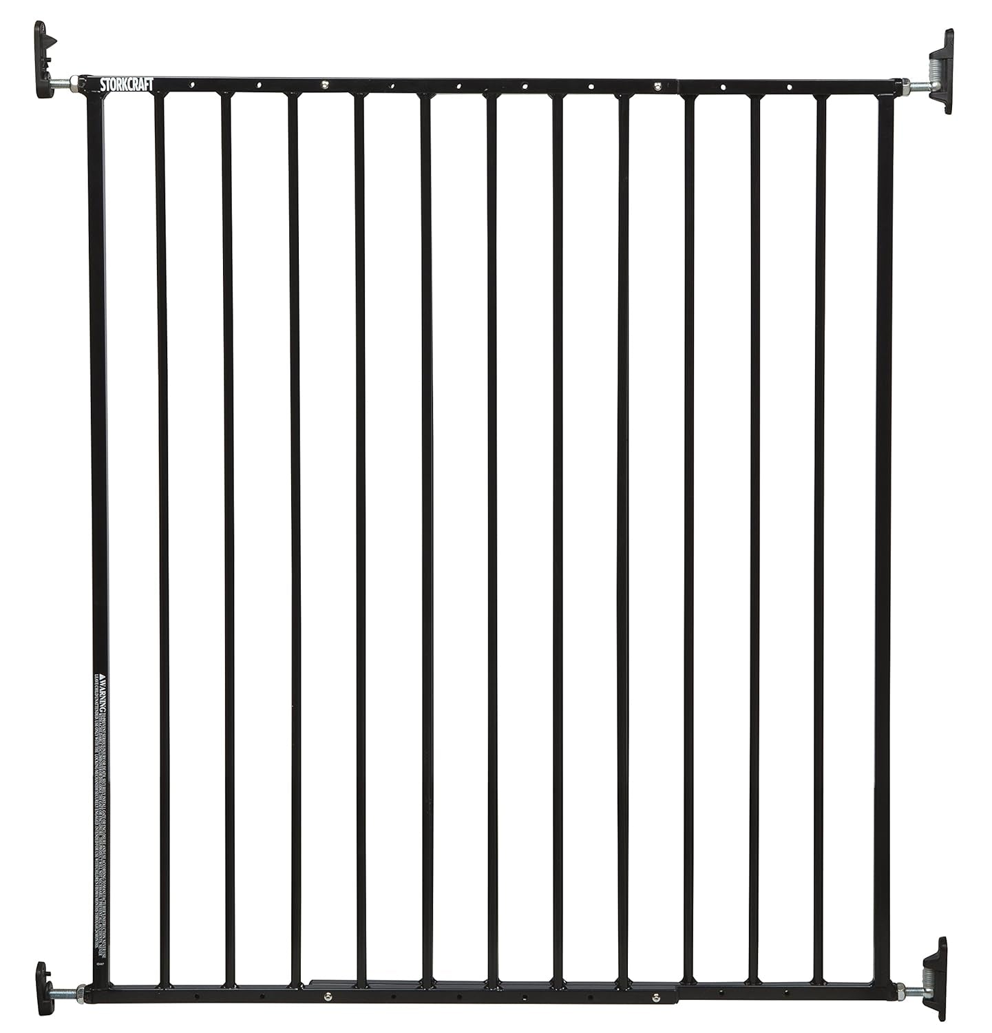 Storkcraft Easy Walk-Thru Tall Metal Safety Gate (White, Black, Gray) – 33.75 Inches Tall, Easy to Install, Pet-Friendly, Durable Metal Hardware, Ideal for Taller Children and Larger Pets