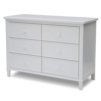 Delta Children Haven 6 Drawer Dresser with Interlocking Drawers - Greenguard Gold Certified, Grey