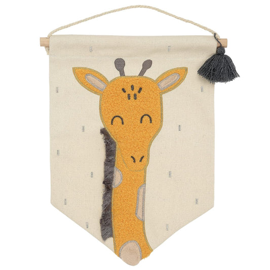 Lambs & Ivy Giraffe Canvas Banner Nursery Wall Art/Wall Hanging - Yellow