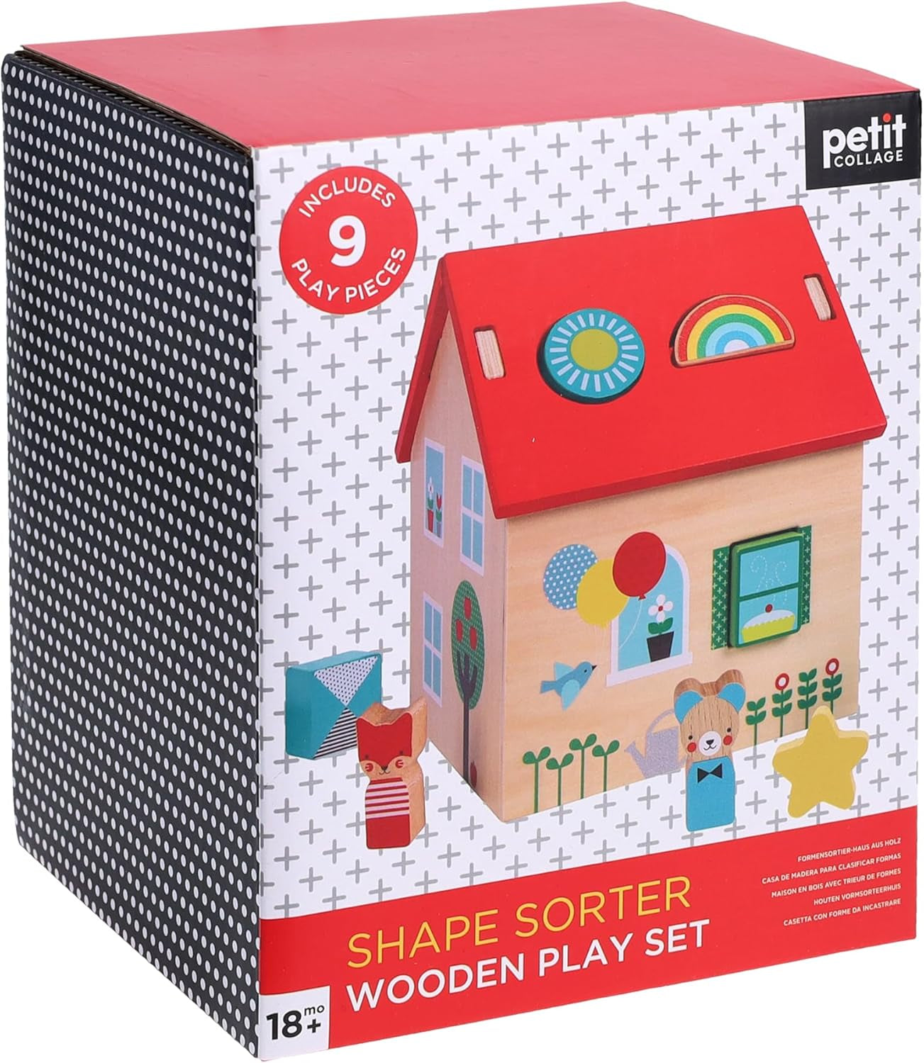 Petit Collage Shape Sorter Wooden Play Set