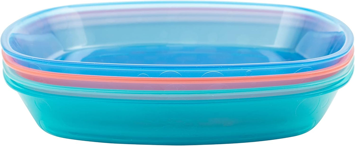 Dr. Brown'S Stackable Plates for Toddlers and Babies, BPA Free, 4-Pack, 4M+