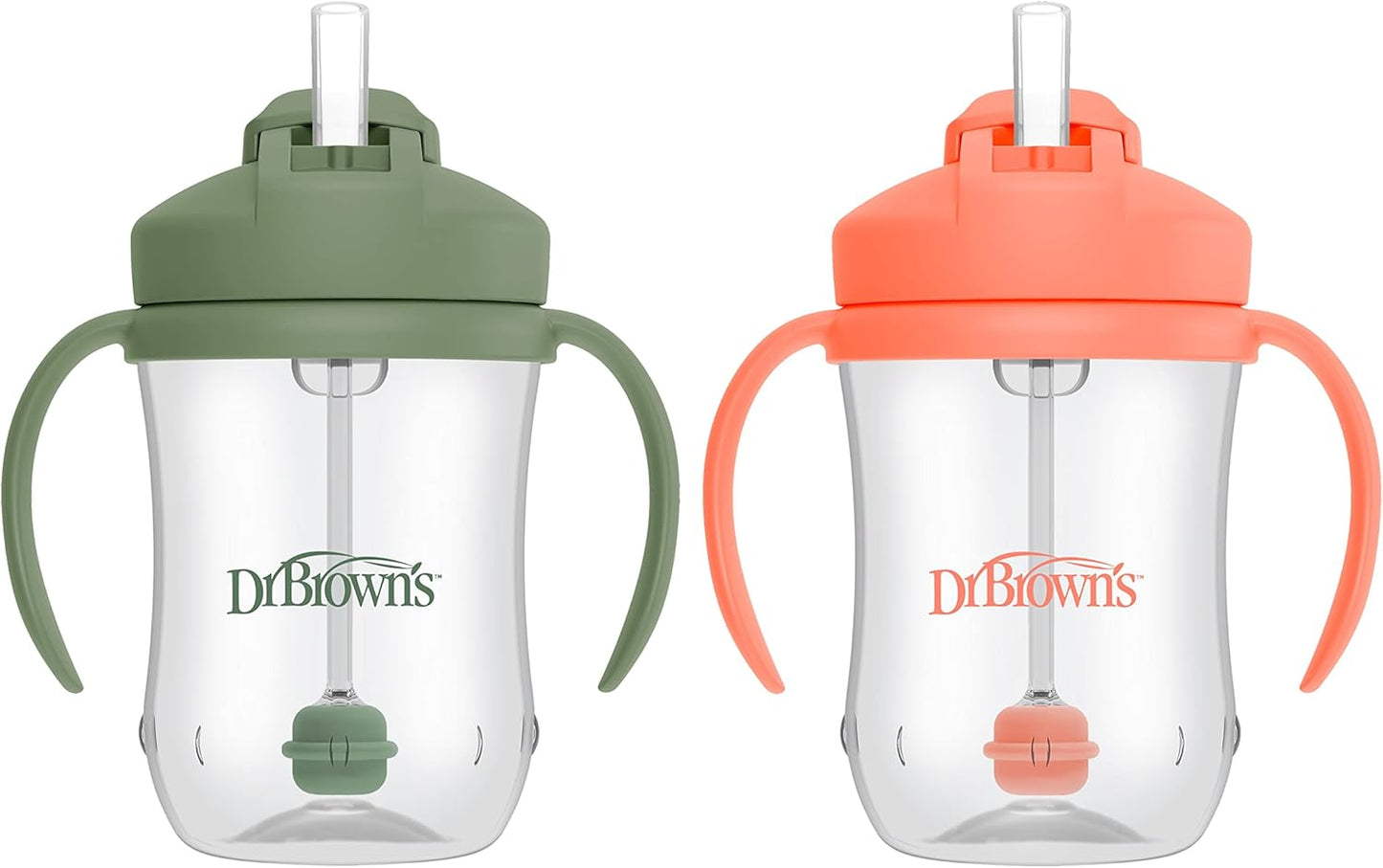 Dr. Brown'S Milestones Baby'S First Straw Cup, Training Cup with Weighted Straw, 9Oz/270Ml, Dark Blue, BPA Free, 6M+