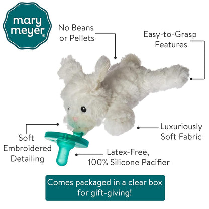 Mary Meyer Wubbanub Infant Pacifier, 6-Inches, Putty Bunny