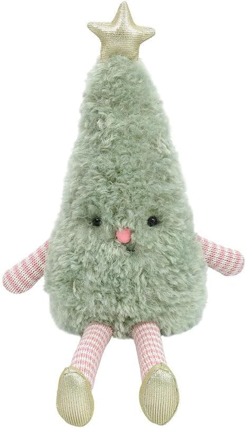 MON AMI Joyful Christmas Tree Plush Toy - 12", Adorable Soft Stuffed Christmas Toy for Kids of All Ages, Fun, Holiday Décor for Parties