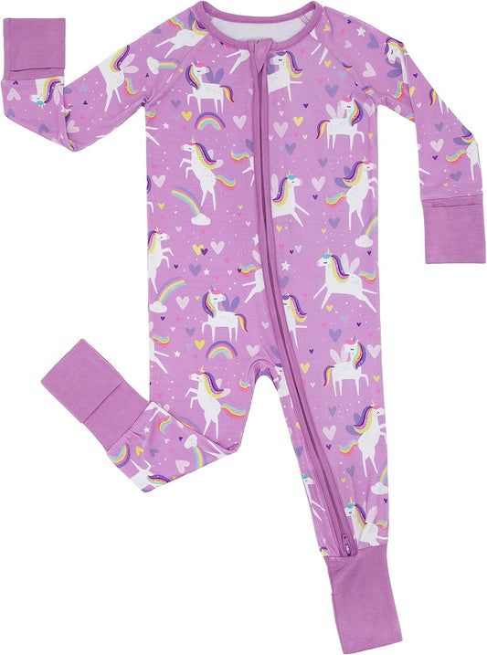 Little Sleepies Zipper Pajamas for Baby Boys & Baby Girls, Toddler Pajamas, Snug Fit, 2-Way Zipper, Viscose from Bamboo