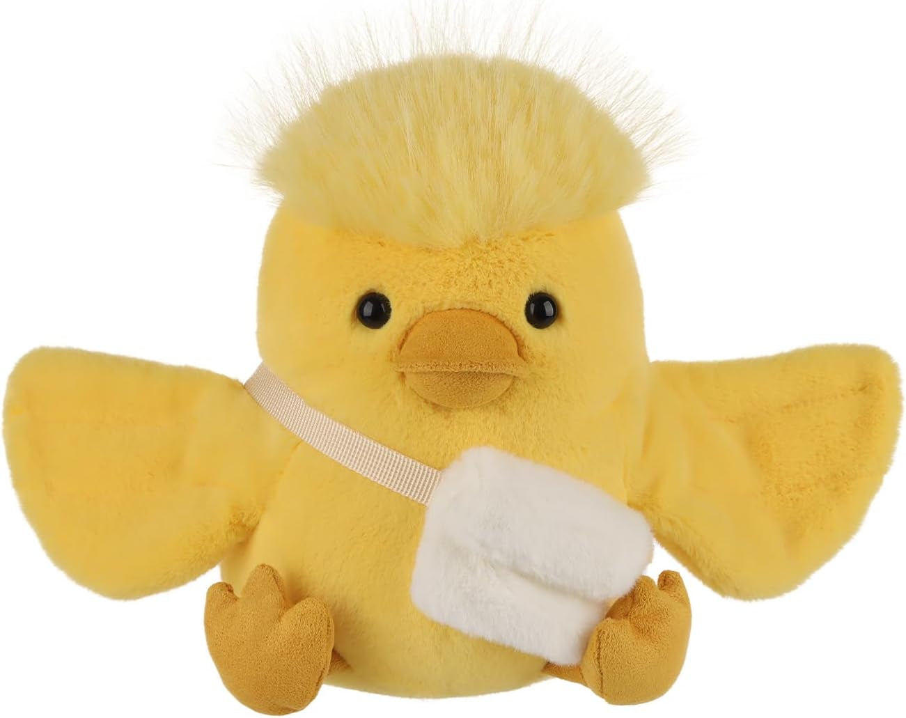 Apricot Lamb Lively Yellow Duck Plush Stuffed Animals for Kids, Soft Cute Plush Toys for Baby Girl and Boy, Fluffy Lively Yellow Duck Yellow 6.7 Inches