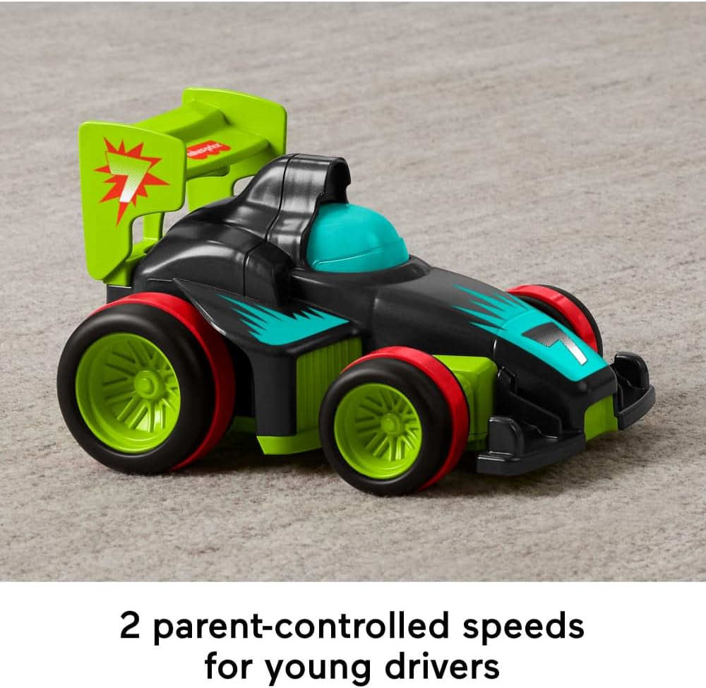 Fisher-Price Preschool Toy Remote Controlled Car My Easy RC with 2 Speeds for Kids Ages 3+ Years