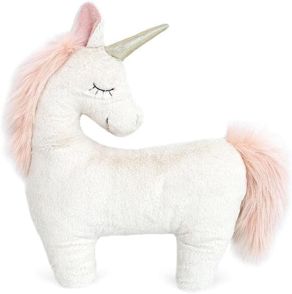 MON AMI Dreamy Unicorn Accent Décor Pillow – 13X12”, Soft Plush Stuffed Animal Hugging Pillow, Decorative Unicorn Pillows for Kids Bedroom