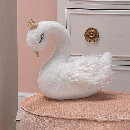 Lambs & Ivy Signature Swan Princess Plush White Stuffed Animal Toy - Princess