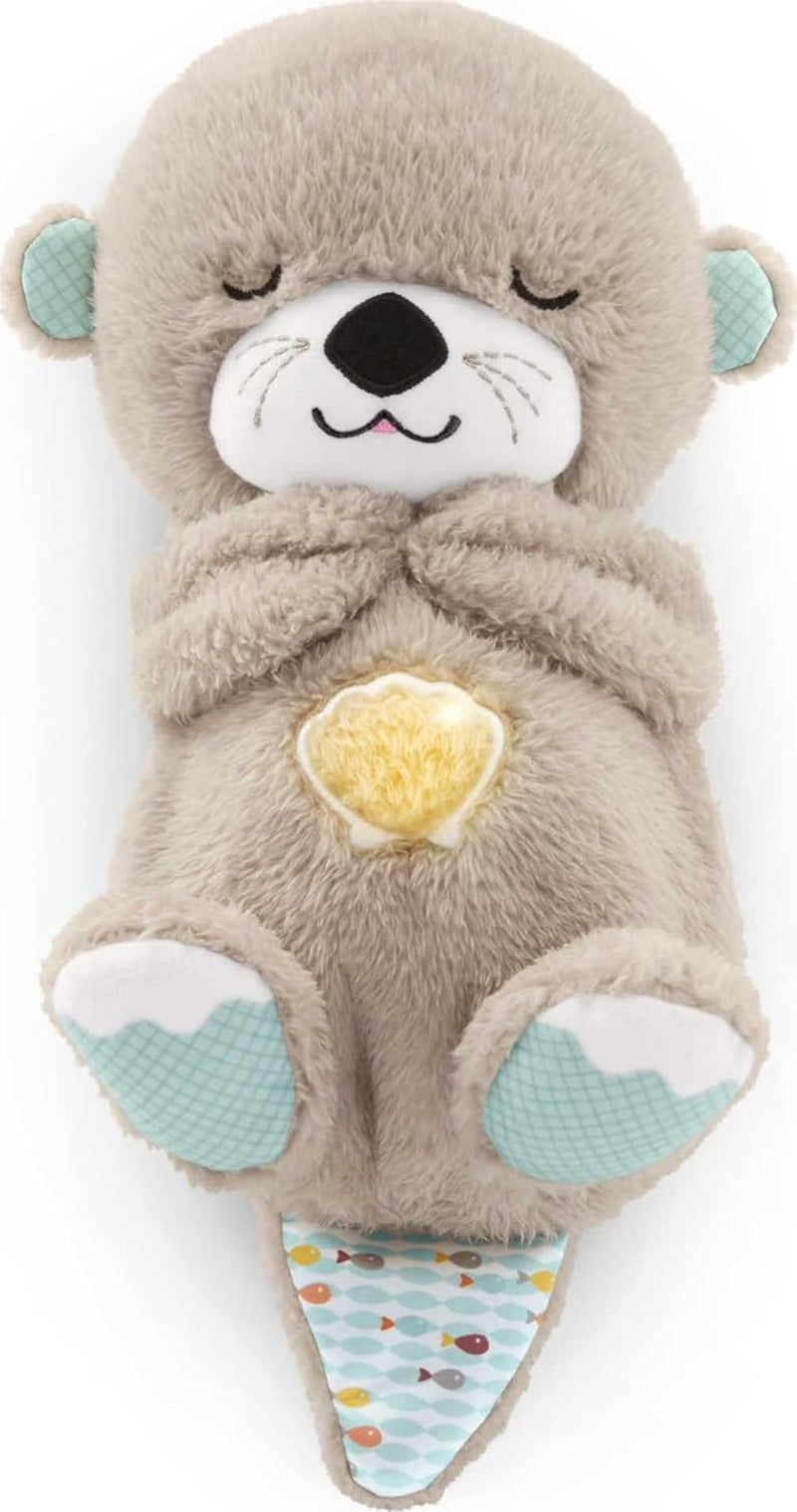 Fisher-Price Baby Sound Machine Soothe & Settle Bunny Portable Plush Toy with Music, Lights & Motion for Newborns