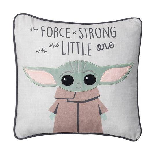 Lambs & Ivy Star Wars the Child/Baby Yoda Decorative Nursery Throw Pillow