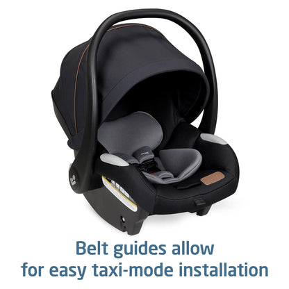 Maxi-Cosi Mico Luxe Infant Car Seat, Rear-Facing for Babies from 4-30 Lbs, New Hope Navy & Mico 30 Stand-Alone Additional Infant Car Seat Base, Black, One Size