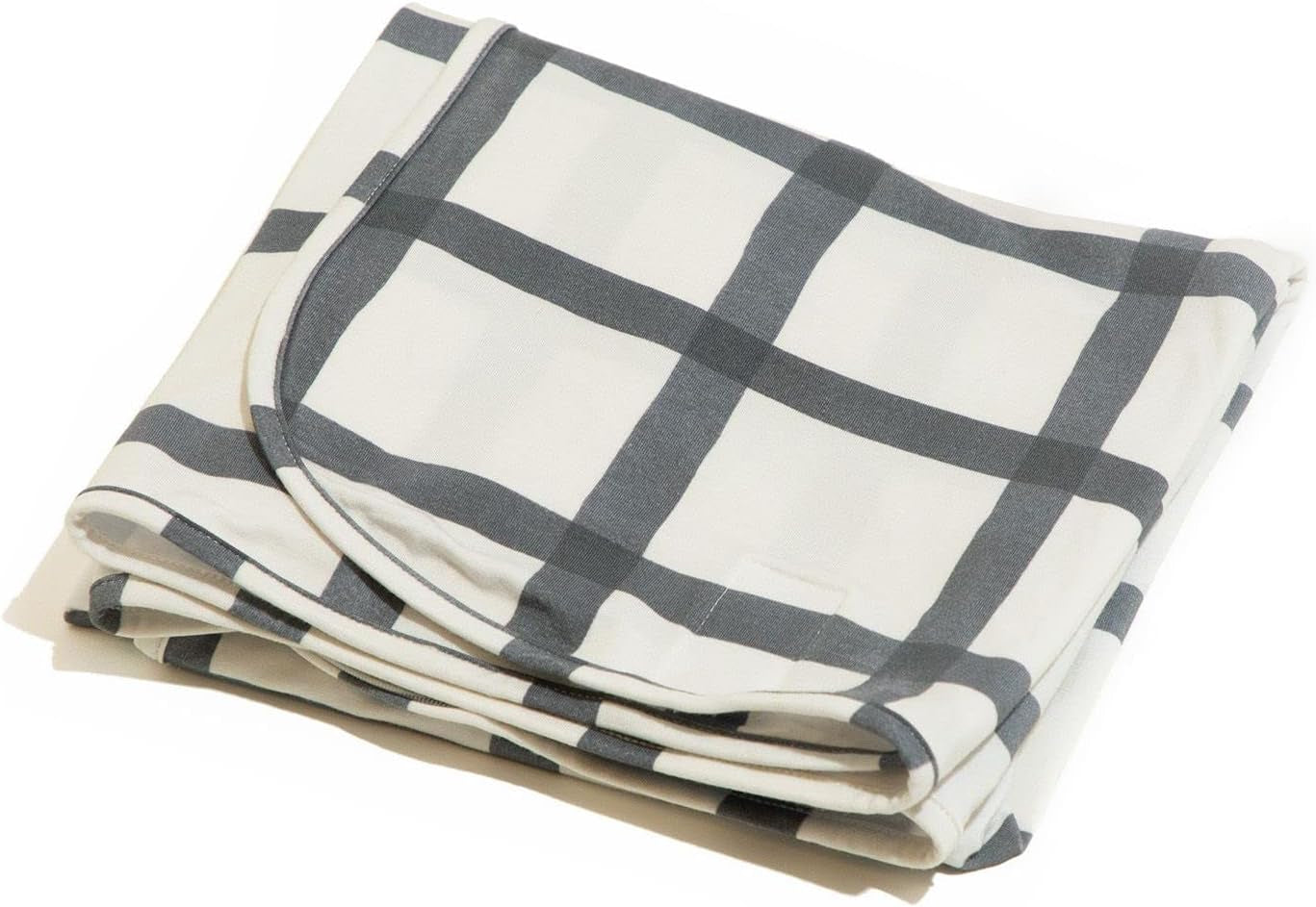 Freshly Picked Swaddle Blanket, One-Size-Fits-All, Indigo Windowpane