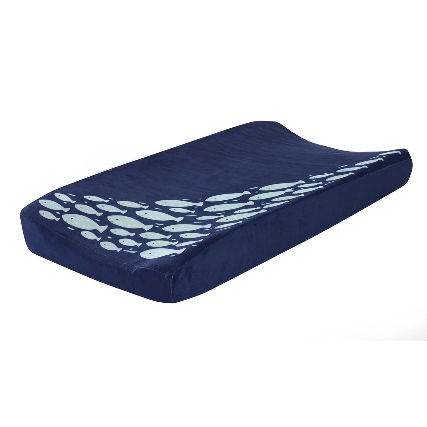 Lambs & Ivy Oceania Diaper Changing Pad Cover - Blue Fish