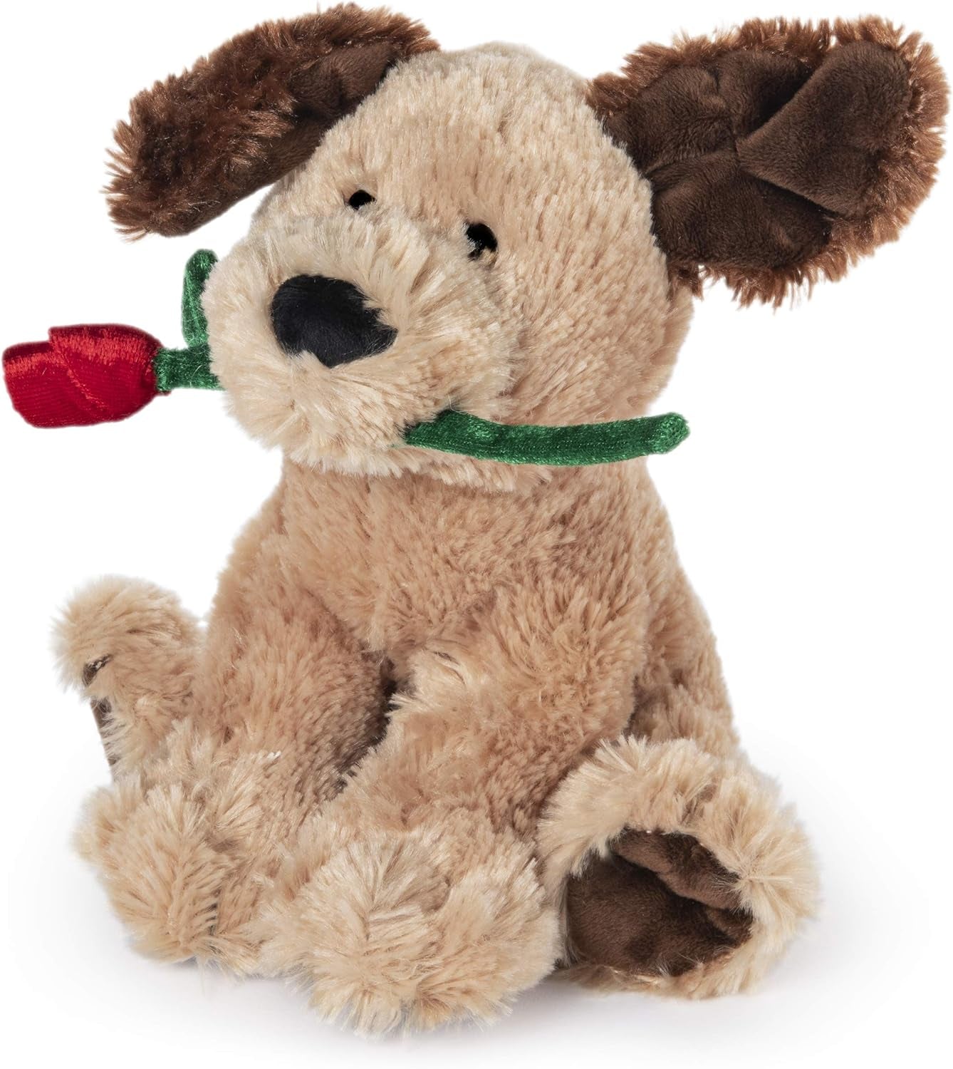 GUND Deangelo Valentine'S Day Dog Holding Red Rose Stuffed Animal Plush