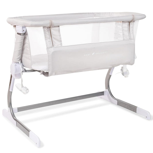 Baby Delight beside Me Dreamer Bassinet | Bedside Sleeper | 6-Position Height Adjustment | Driftwood Grey