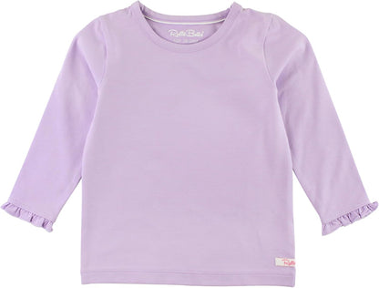 Rufflebutts Girls Undershirt - Extra Soft Long Sleeve Layering Tee