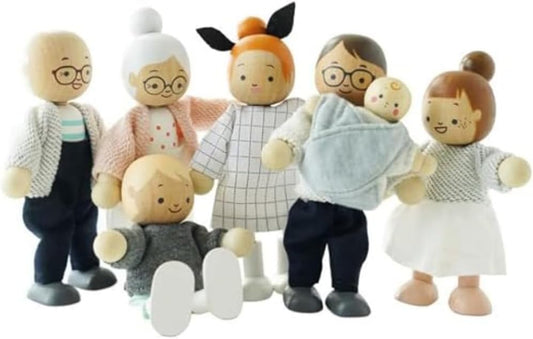 Le Toy Van My Family Set of 4 Budkin Figures, 4 Inches (P053)