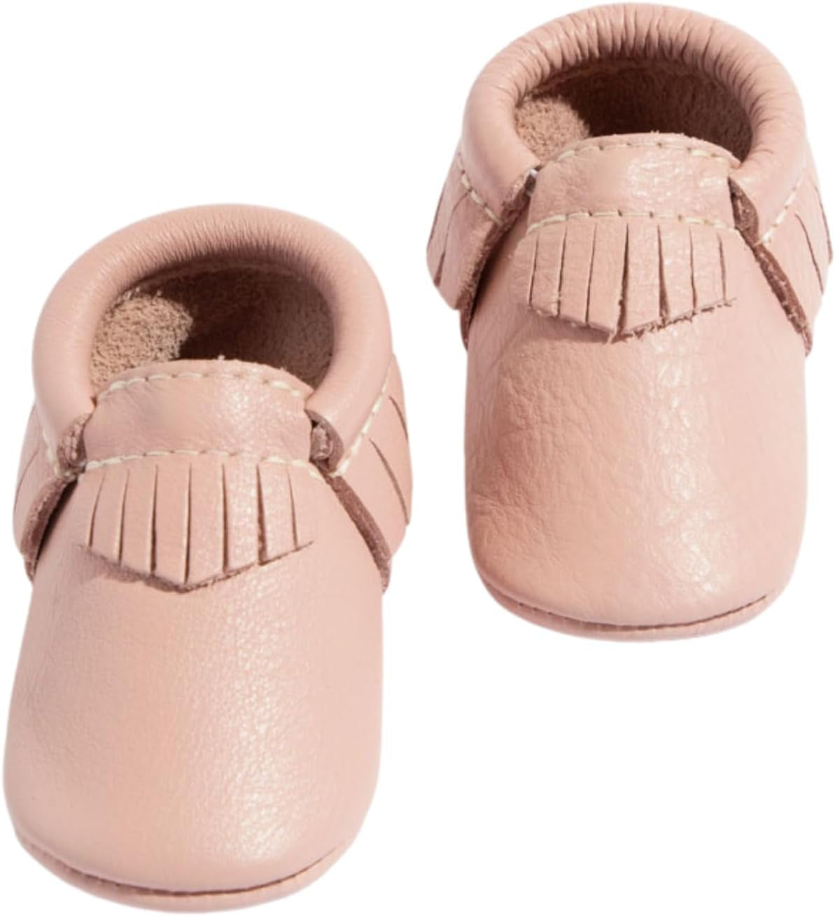 Freshly Picked Classic Fringe Baby Moccasins, Premium Leather Baby Boy Moccasins and Baby Girl Moccasins Handmade in Utah, Hard or Soft Sole Baby Shoes