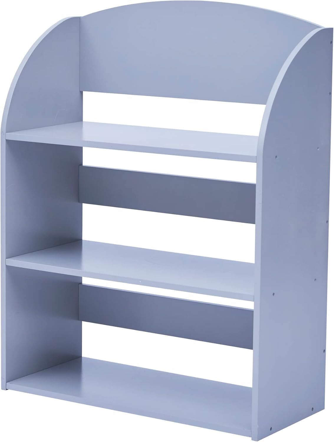 Fantasy Fields 3 Tier Bookshelves with Rounded Edges Kids Bookshelf, Gray