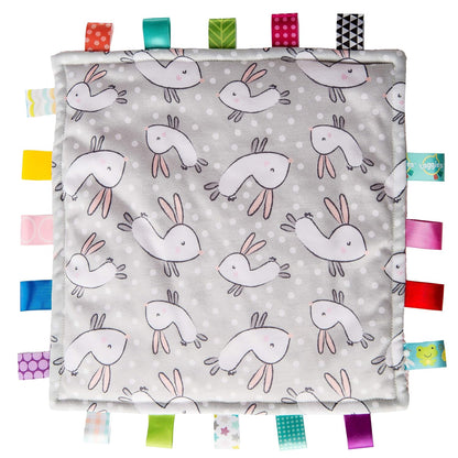 Taggies Original Blanket, 12 X 12", Comfy Bunnies