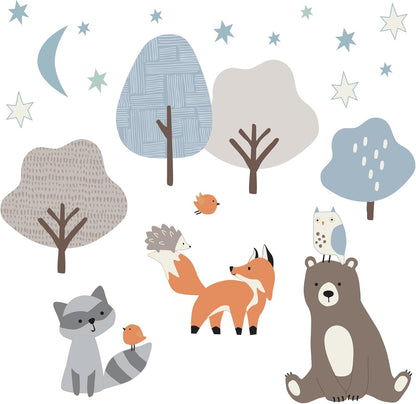 Bedtime Originals Sleepytime Bear Woodland Animals Wall Decals/Stickers