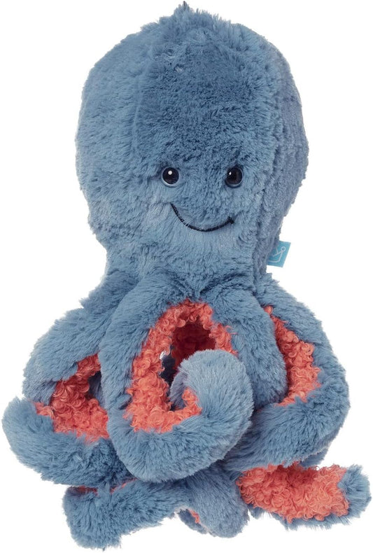 Manhattan Toy Dusty Blue Octopus 12" Ocean Sea Life Stuffed Animal Toy