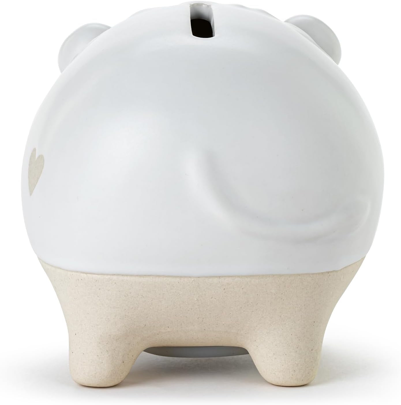 DEMDACO 5004820137 Saver Hear Me Roar Classic White and Tan 4 X 3.5 Inch Stoneware Piggy Savings Money Coin Bank Lion