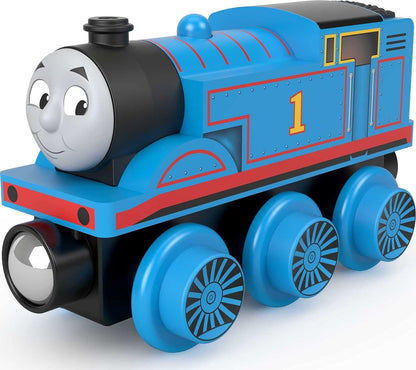 Thomas & Friends Wooden Railway Toy Train Thomas Push-Along Wood Engine for Toddlers & Preschool Kids Ages 2+ Years