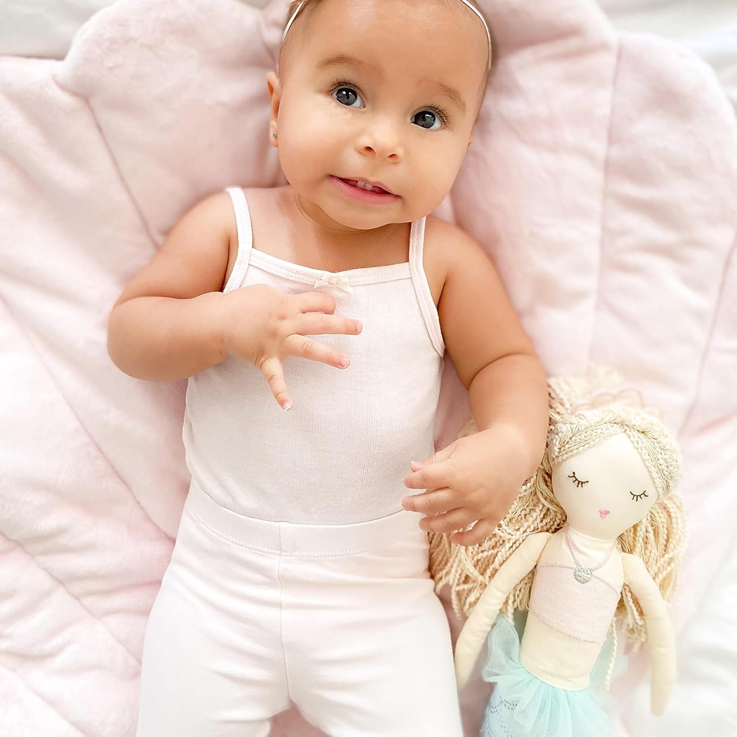 MON AMI Mimi the Mermaid Doll – 18”, Plush Mermaid Gifts for Girls, Use as Toy or Nursery Room Decor, Great Gift for Christmas for Kids of All Ages