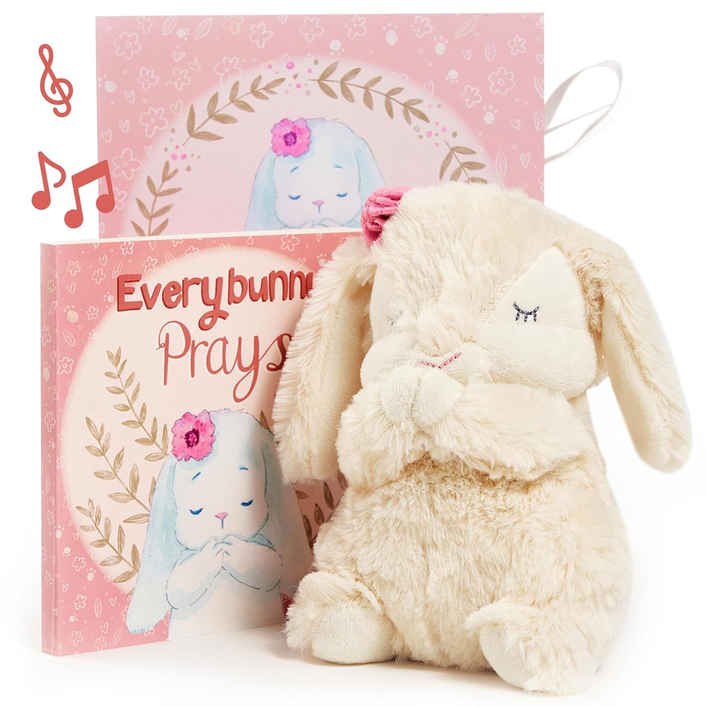 Tickle & Main Everybunny Prays the Praying Musical Bunny, Ideal Baptism & Holiday Gifts for Boys, Babies & Toddlers on Christmas & Thanksgiving (Blue, 7 In)