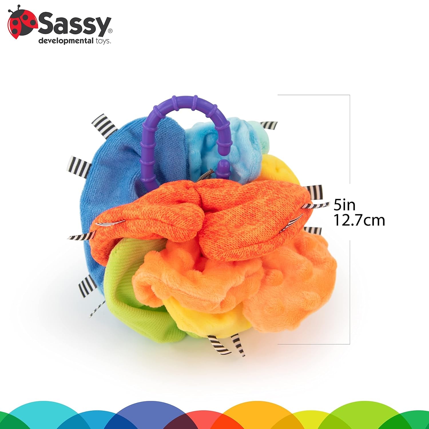 Sassy Crinkle Ball, Sensory Toy, 3+ Months