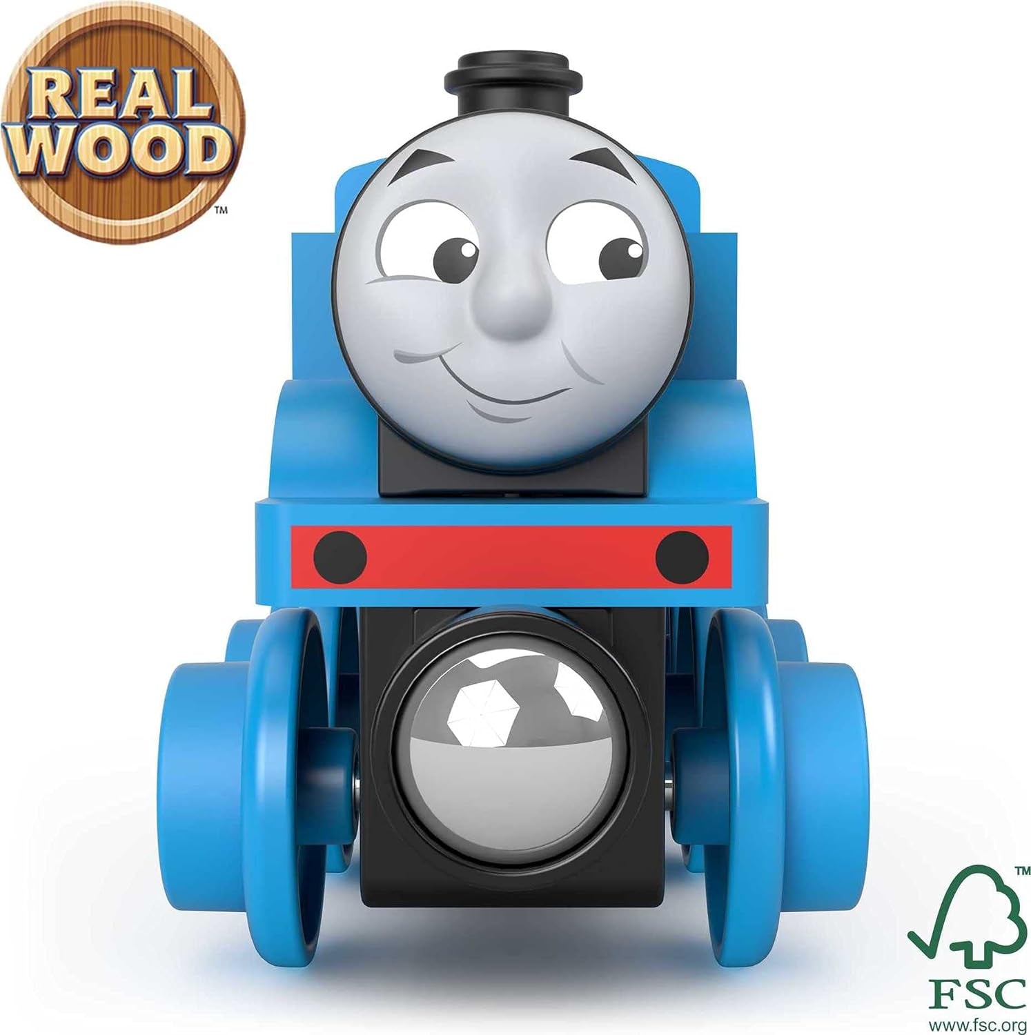 Thomas & Friends Wooden Railway Toy Train Thomas Push-Along Wood Engine for Toddlers & Preschool Kids Ages 2+ Years