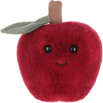 Apricot Lamb Toys Plush Red Christmas Peace Apple Stuffed Fruit Soft Cuddly Perfect for Kids 5.1 Inches