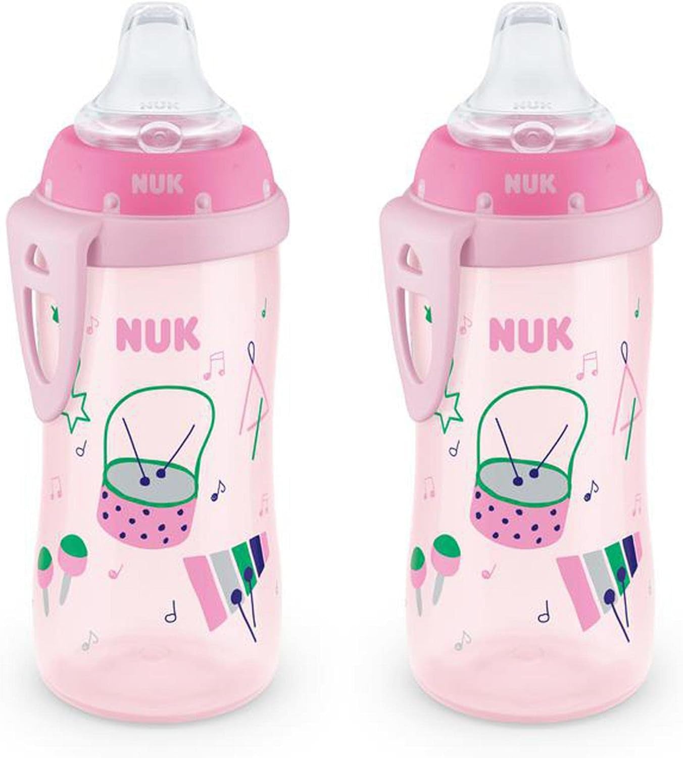 NUK Buzz Lightyear Active Cup, 10 Oz, 2-Pack – BPA Free, Spill Proof Sippy Cup