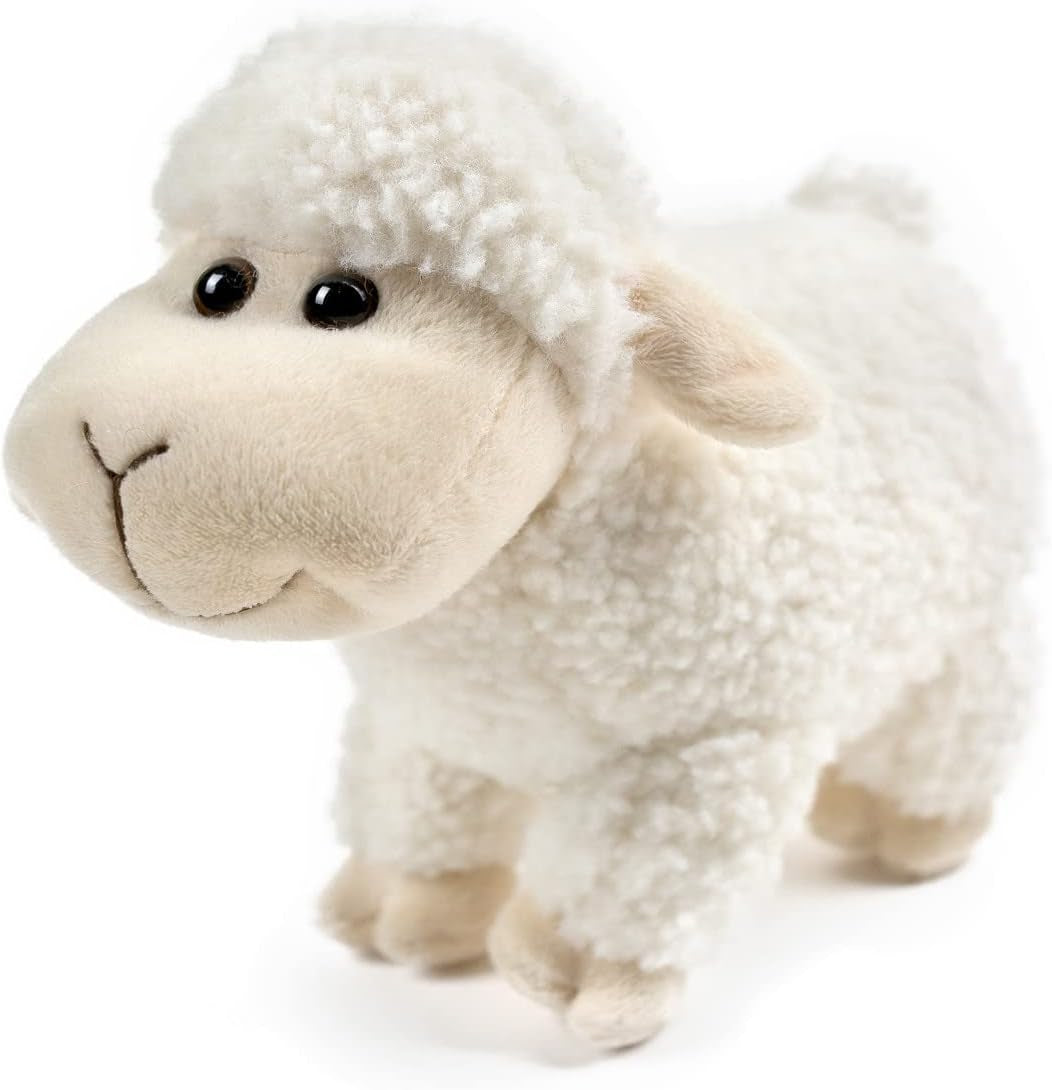 Tiny Heart Sheep Stuffed Animal, Sheep Plush Toy, Lamb Stuffed Animal Cute Soft Stuffed Lamb Kids Boys and Girls Birthday Home Decor Cuddly White Lamb Toys (Standing)