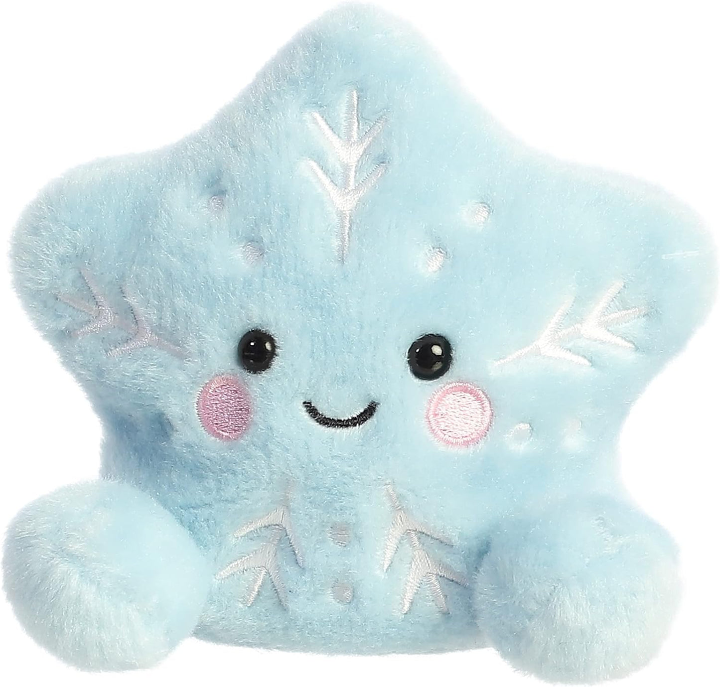 Aurora® Adorable Palm Pals™ Frosty Snowflake™ Stuffed Animal - Pocket-Sized Play - Collectable Fun - Blue 5 Inches