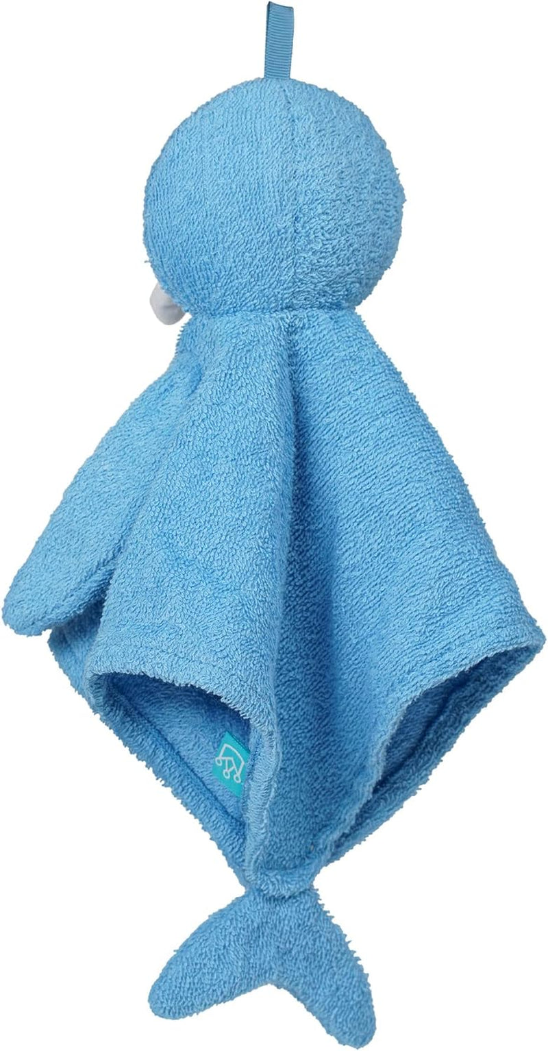 Manhattan Toy Walter Walrus Scrub-A-Dubbie Bathtime Puppet Washcloth for Infants, Toddlers and Kids