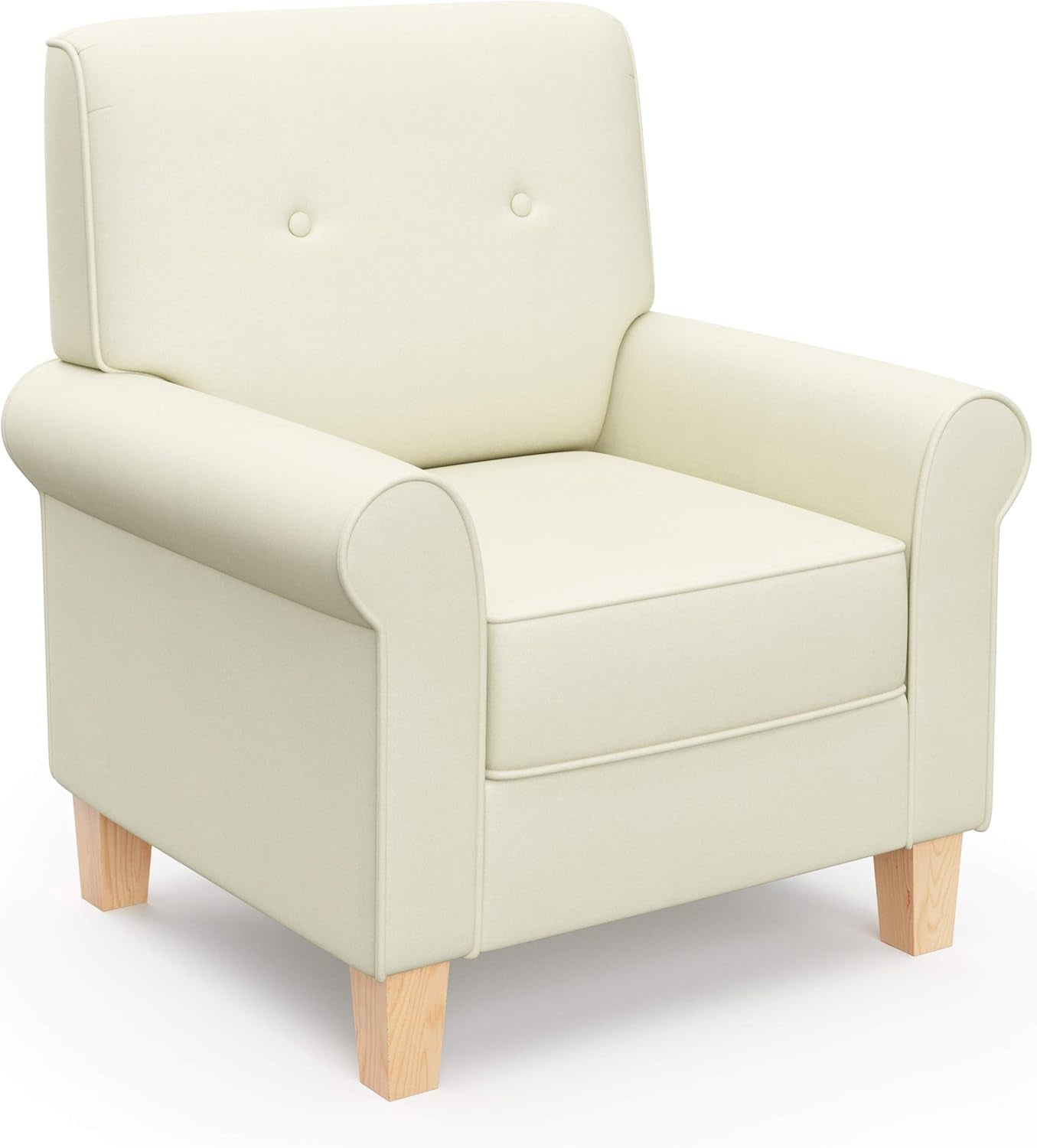 Graco Harper Tufted Rocker (Oatmeal) - Cleanable Upholstered Nursery Rocking Chair, Converts to Stationary Armchair