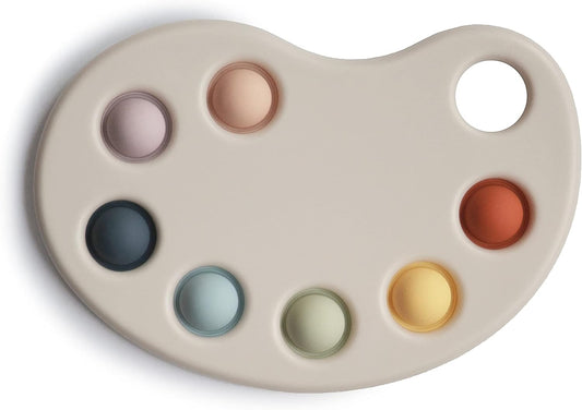 Mushie Paint Palette Press Toy