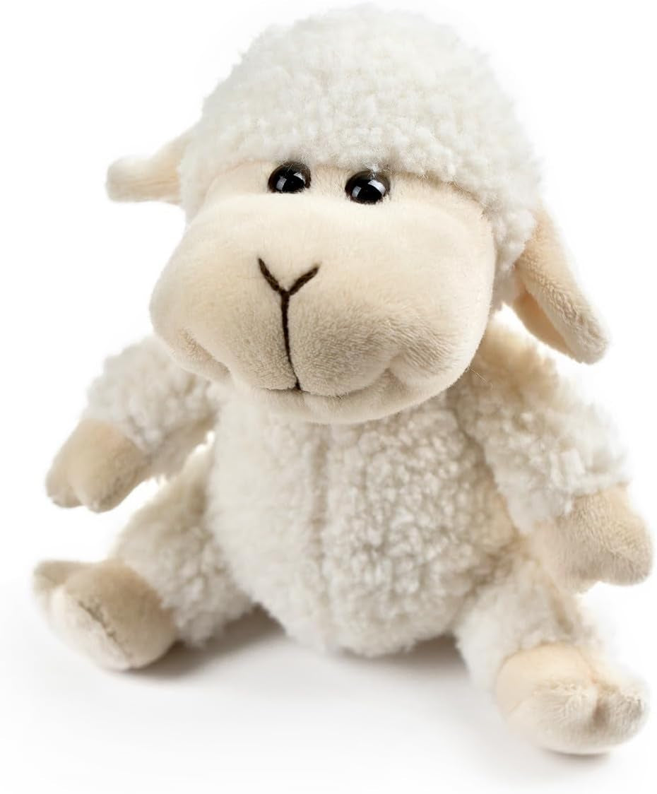 Tiny Heart Sheep Stuffed Animal, Sheep Plush Toy, Lamb Stuffed Animal Cute Soft Stuffed Lamb Kids Boys and Girls Birthday Home Decor Cuddly White Lamb Toys (Standing)