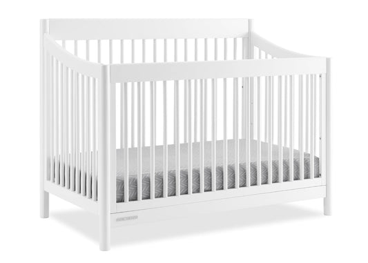 Delta Children Brooks 6-In-1 Convertible Crib - Greenguard Gold Certified, Bianca White