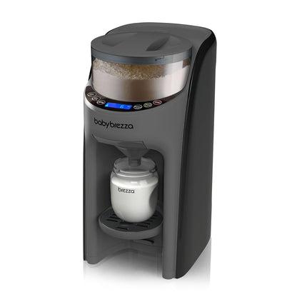 Baby Brezza New and Improved Formula Pro Advanced Formula Dispenser Machine - Automatically Mix a Warm Formula Bottle Instantly - Easily Make Bottle with Automatic Powder Blending, Charcoal