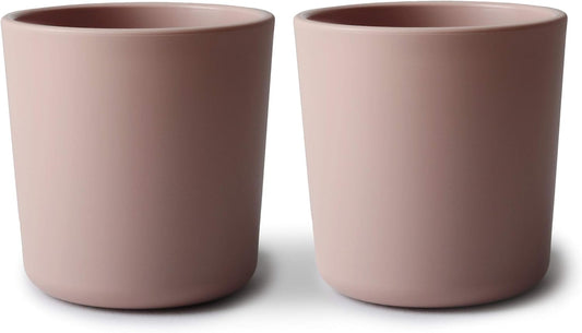 Mushie Dinnerware Cups for Kids 7 Fl. Oz. | Made in Denmark, Set of 2 (Blush)