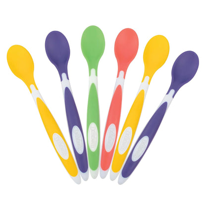 Dr. Brown'S Tempcheck Temperature Color-Changing Spoons for Babies and Toddlers, BPA Free, 4 Count (Pack of 1)