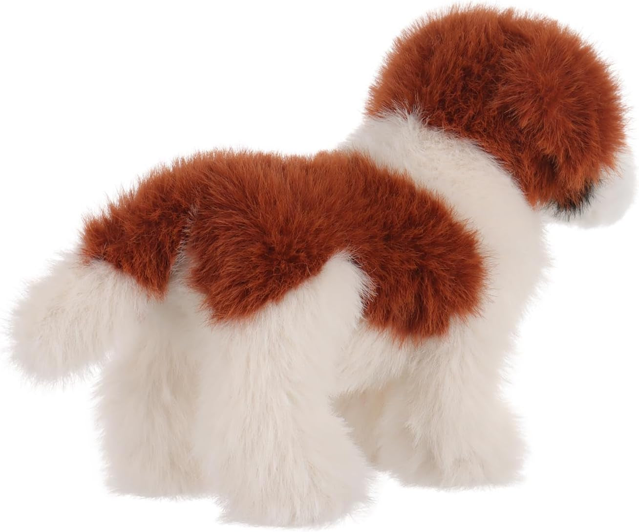 Apricot Lamb Charming Saint Bernard Dog Plush Stuffed Animals for Kids, Soft Cute Plush Toys for Baby Girl and Boy, Fluffy Charming Saint Bernard Dog Brown 7.1 Inches