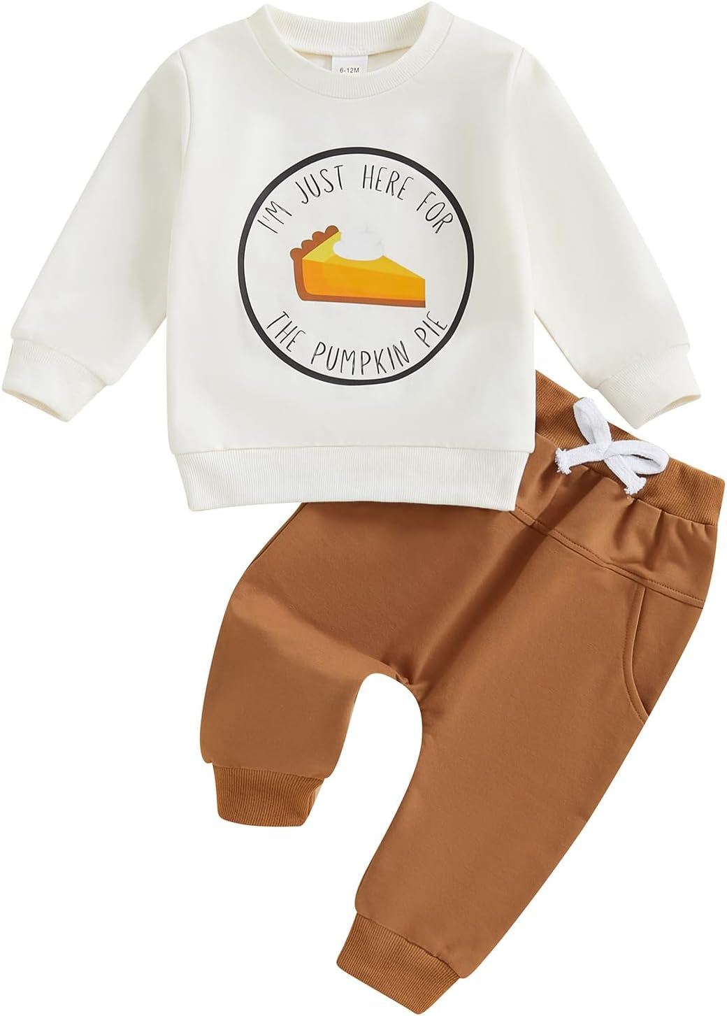 Toddler Baby Boy Clothes Crewneck Sweatshirt Long Sleeve Letter Print Shirt with Pants Cute Fall Winter Outfits